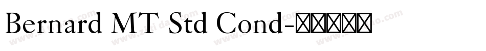 Bernard MT Std Cond字体转换